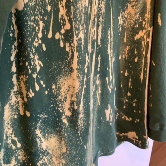 Custom Bleached Reverse Tie Dyed Shirt Streetwear long Sleeved oversized - Picture 3 of 11